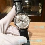 Copy Omega De Ville Automatic Watch Silver Moonphase Dial 40mm
